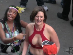 FuckCult presents: Mardi gras girls flashing their tits for beads