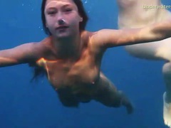 FuckCult presents: See lean naked bodies underwater in ocean