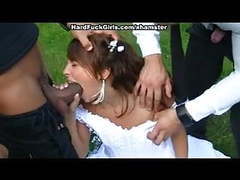 FuckCult presents: The groom the bride fucked hard in the woods