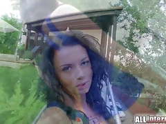 FuckCult presents: Allinternal anal creampie for hot brunette who loves a rough