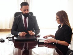 FuckCult presents: Erotic fucking in the office with gorgeous secretary eveline dellai