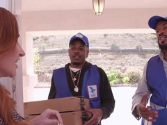 FuckCult presents: Tattooed hottie sophia locke gets banged by two black guys at once