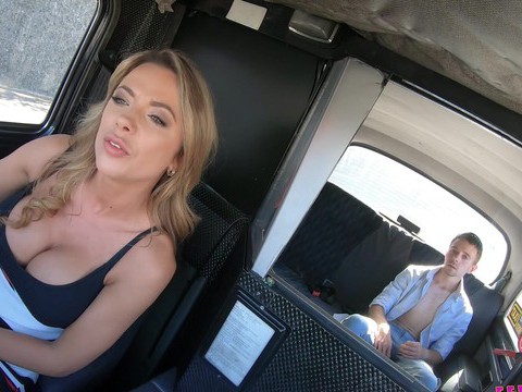FuckCult presents: Lucky passenger fucks wet pussy of horny taxi driver shalina devine