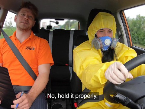 FuckCult presents: Driving instructor fucks orgasmic pussy of skinny czech lexi dona