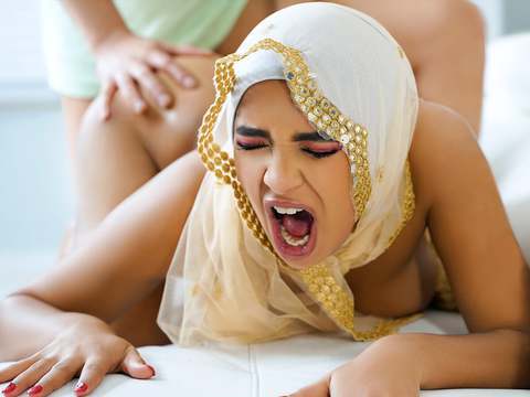 FuckCult presents: Muslim cutie with juicy tits babi star bends over and takes fat cock in her ass - hijab hookup
