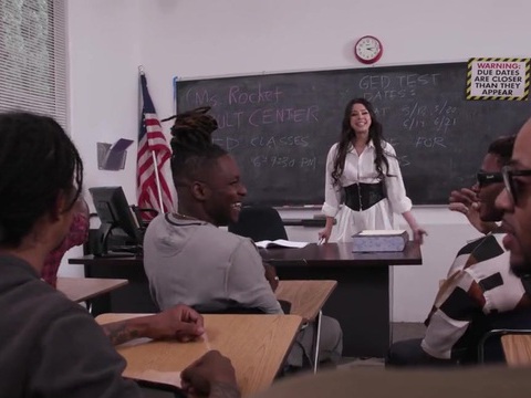 FuckCult presents: Hardcore interracial fucking in the office with a cum loving slut