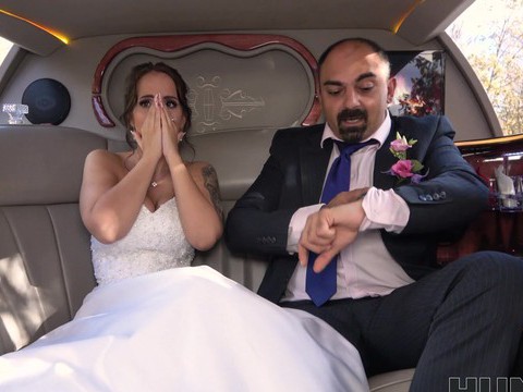 FuckCult presents: Busty bride jennifer mendez gets ass fucked in back of the limo