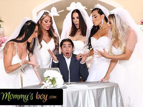 FuckCult presents: Mommy's boy - furious milf brides reverse gangbang hung wedding planner for wedding planning mistake