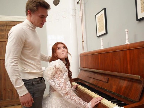 FuckCult presents: Redhead pianist goes nuts for my hard dick after practice