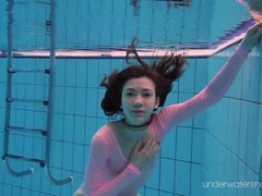FuckCult presents: Leggy girl goes swimming in her leotard