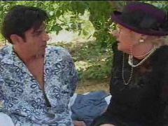 FuckCult presents: Boning granny in her hot bald cunt