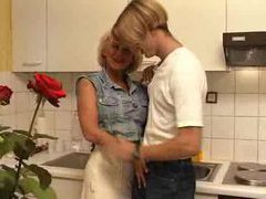 FuckCult presents: Fucking his busty aunt in the kitchen