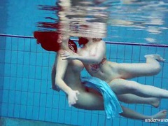 FuckCult presents: Girls in elegant dresses swimming underwater