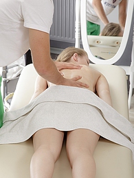 FuckCult presents: Oiled up blonde teen Raphael getting fucked on massage table