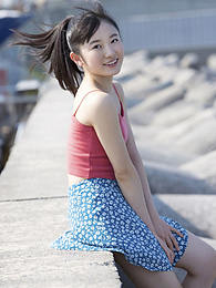 FuckCult presents: Asian teen Chisaki Morito demonstrates her tiny tits and demonstrates her exposed body outdoors